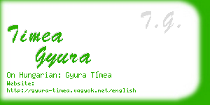 timea gyura business card