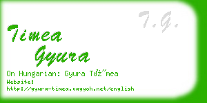 timea gyura business card